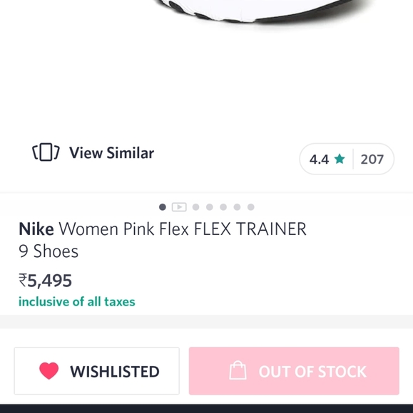 Nike pink flex training shoes - Picture 5 of 11